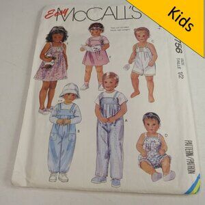 McCalls 4756 EASY Clothing Patterns (complete) Overalls, Sundress, Jumper